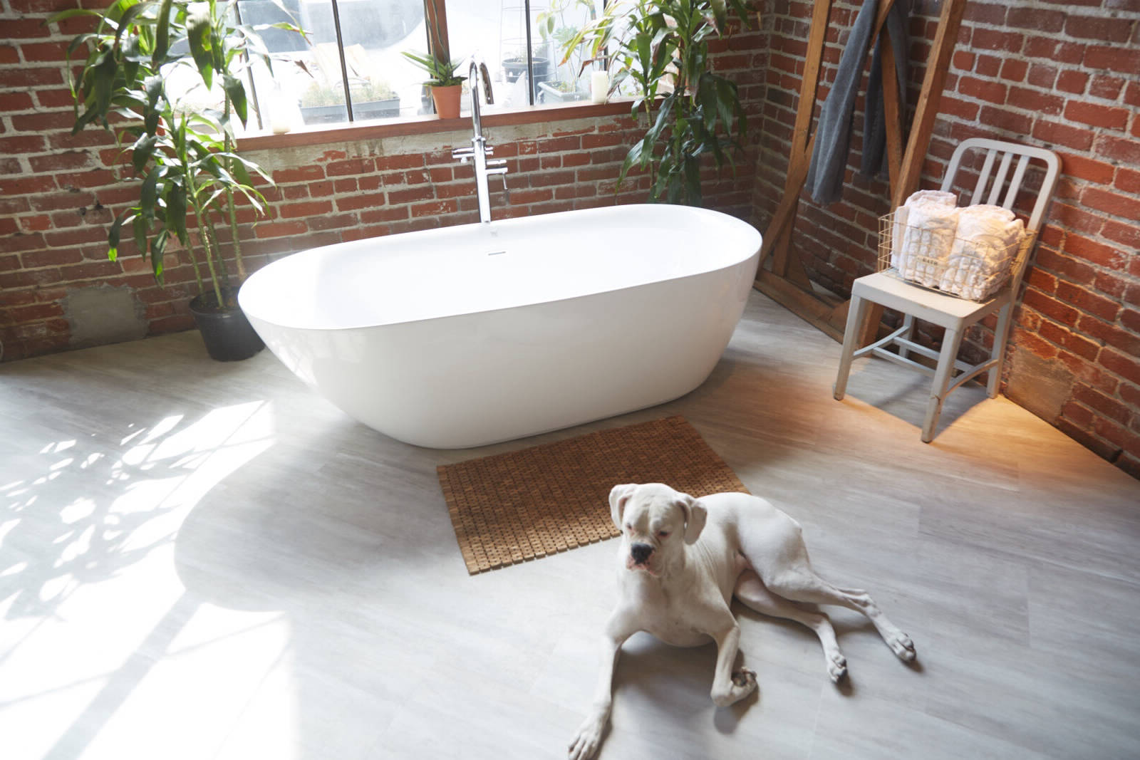 LEGACY COLLECTION WPC flooring with a tile look